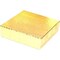 100 Pc Gold Foil Cotton Fill Filled #33 Jewelry Boxes Sz 3 1/2""L x3 1/2""Wx1""H